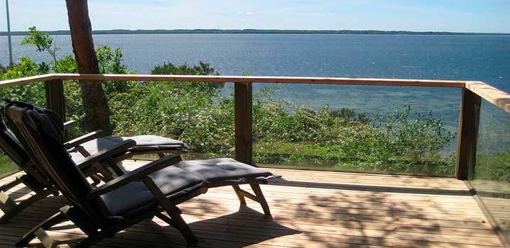 Smuk panoramaudsigt fra terrassen ved sommerhuset reg.nr. 93-3401
