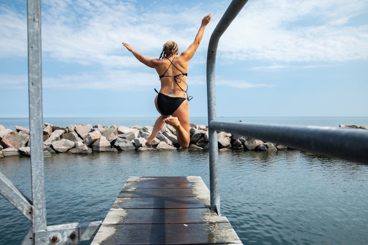Swimming Svaneke Bornholm Denmark ©Emily Wilson Photography Medium